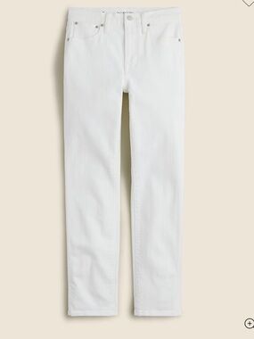 J. Crew 10" vintage slim-straight jean in white size 28